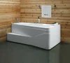 Wholesale modern style hot sales white acrylic tub hydromassage spa whirlpool bathtub massage bath