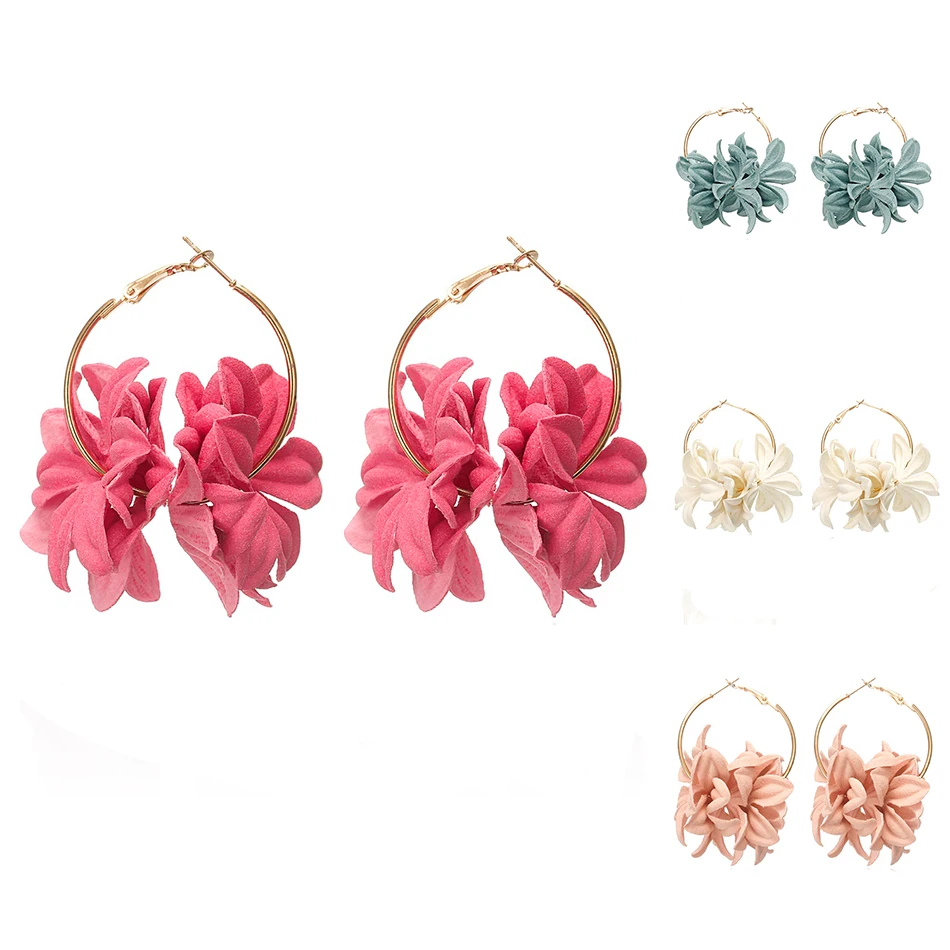

Women Fashion Statement Earrings Colorful Rhinestone Leaf Retro Style Ear Studs KK260, Multi colors