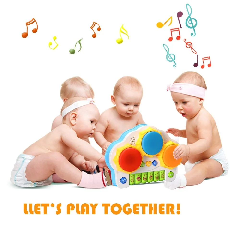 Baby Musical Toys Drums Piano Toys Keyboard Toddler Musical Instrument