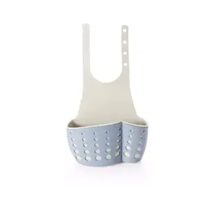 Image of Kitchen Sponge Drain Holder Wheat Fiber Sponge Storage Rack Basket Wash Cloth Or Toilet Soap Shelf Organizer