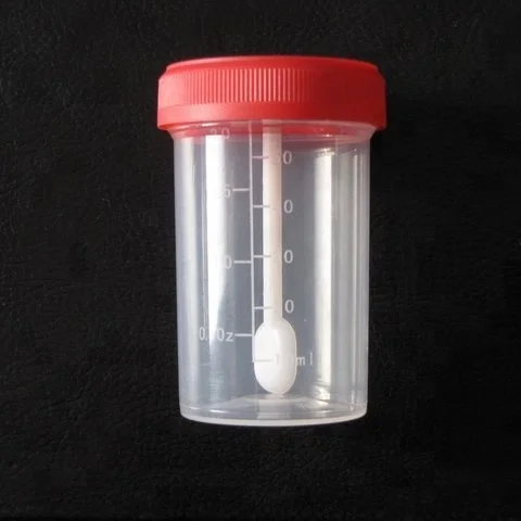 30 ml 40 ml 60 ml 100 ml 120 ml einweg sterile urin und hocker container/probe tasse mit /ohne löffel