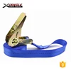 1 inch 800kgs 3m 5m Polyester Ratchet Tie Down Buckle Strap for Cargo Lashing control ratchet straps