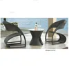 Yizhou outdoor garden furniture rattan removed yellow cushions wicker cube table and chair set five-star hotel customized
