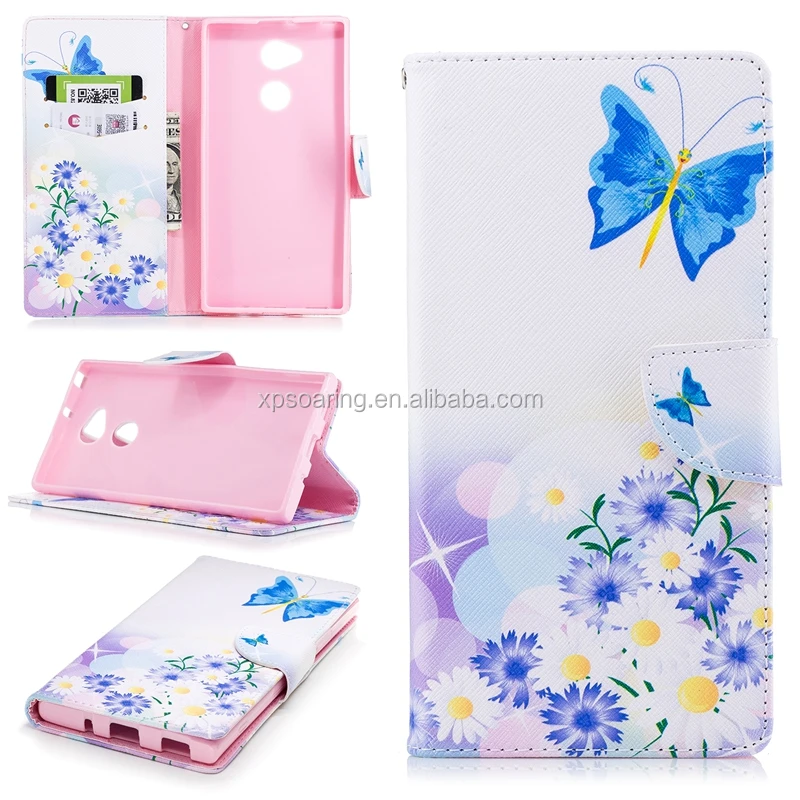 

Colorful printed wallet flip case pouch for Sony Xperia XA2 Ultra, Multi-color