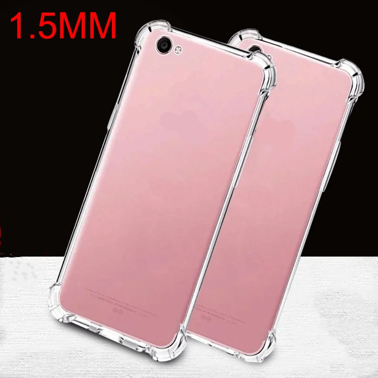

High Clear Quality 1.5MM Airbag Design Shockproof Soft Silicone TPU Transparent Mobile Cell Phone Cover Case For VIVO V5 Plus