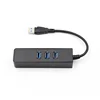 RJ45 Lan Gigabit Ethernet Network Adapter Hub 3 Ports USB 3.0
