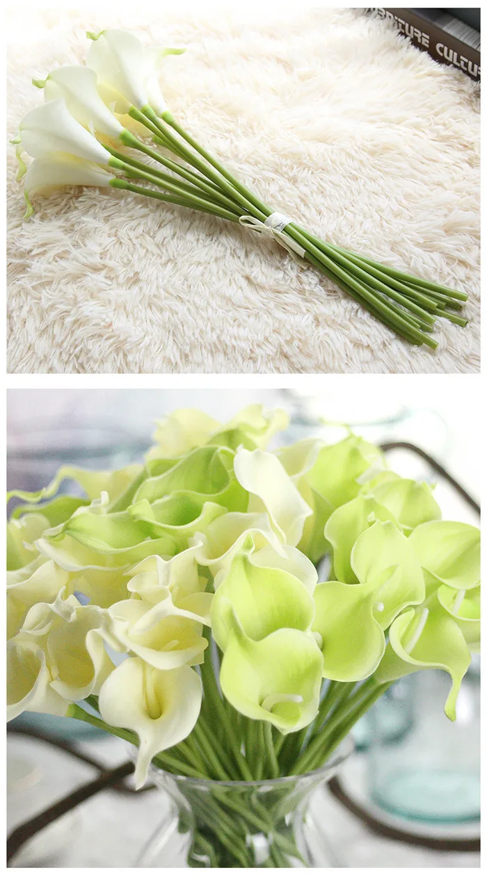 F1055 Wholesale Wedding Decoration Mini Artificial Real Touch Pu Calla