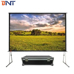 BNT 300 Inch Outdoor / Large Exhibition Hall Front and Rear Projector Fast Fold Projection Screen