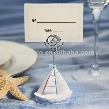 beach wedding place card holders