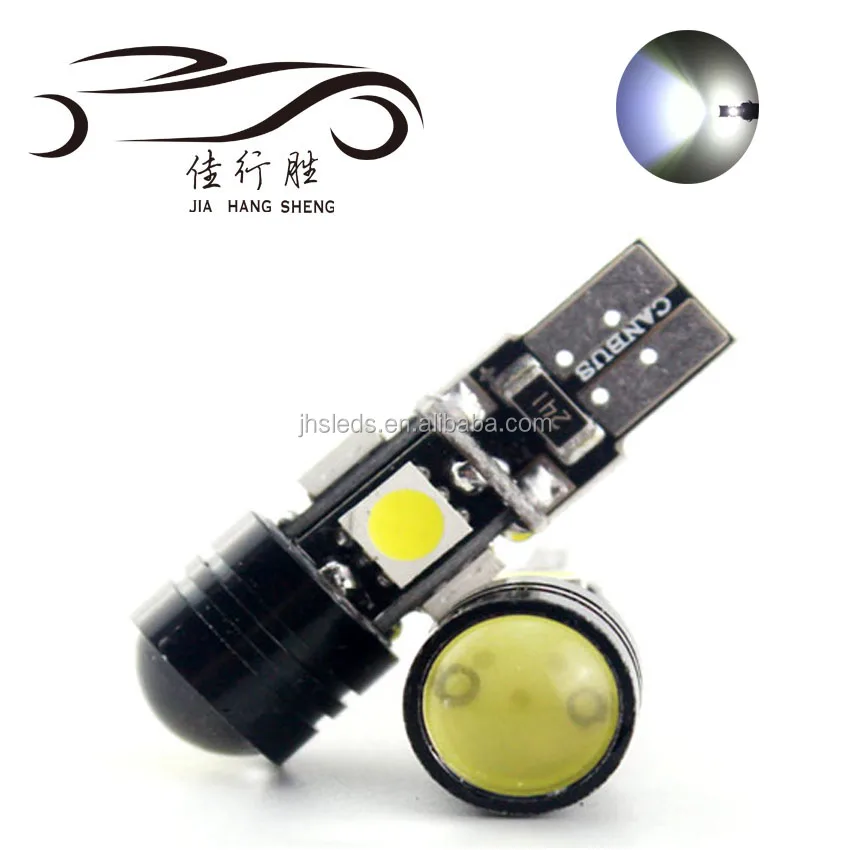 T10 Led 501 W5W Canbus Error Free 5050 4SMD + cob High Power Wedge Sidelight Car Parking Light Projector Lens