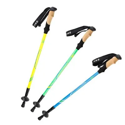 

Outdoor 80% Carbon Fiber Walking Sticks Telescopic Anti Shock Hiking Pole Nordic Trekking Poles, 3 colors
