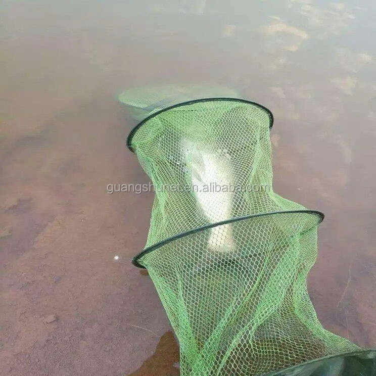Fishing Protection Fish Net Bag Three Floating Foldable Fishing Nets