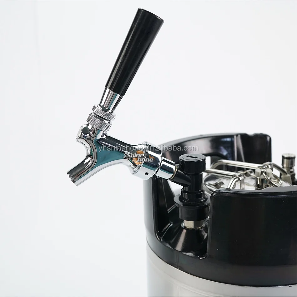 Chromed Beer Faucet With Cornelius Ball Lock Disconnect Homebrew