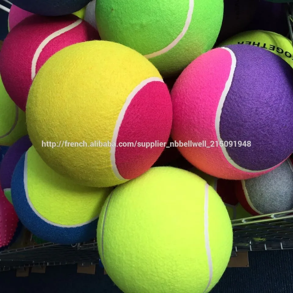 Nouveau design 5 pouces. géant. balle de tennis de couleur balles de tennisimageTennisID de