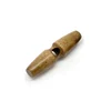 wholesale one hole 50mm long olive shape wooden horn button for garment