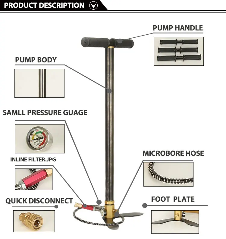 Mini 300 bar High pressure air compressor motor