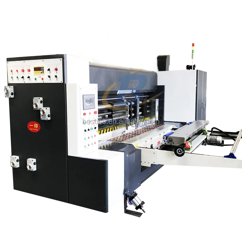 2 Color Cardboard Printing Machine With Slotting Rotary Die Cutting