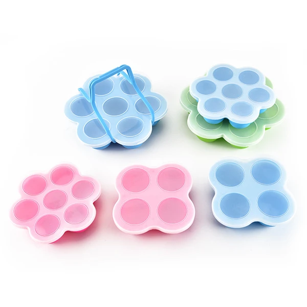 

Heat Resistant Silicone Egg Bites Molds baby food storage containers, Stock or customized