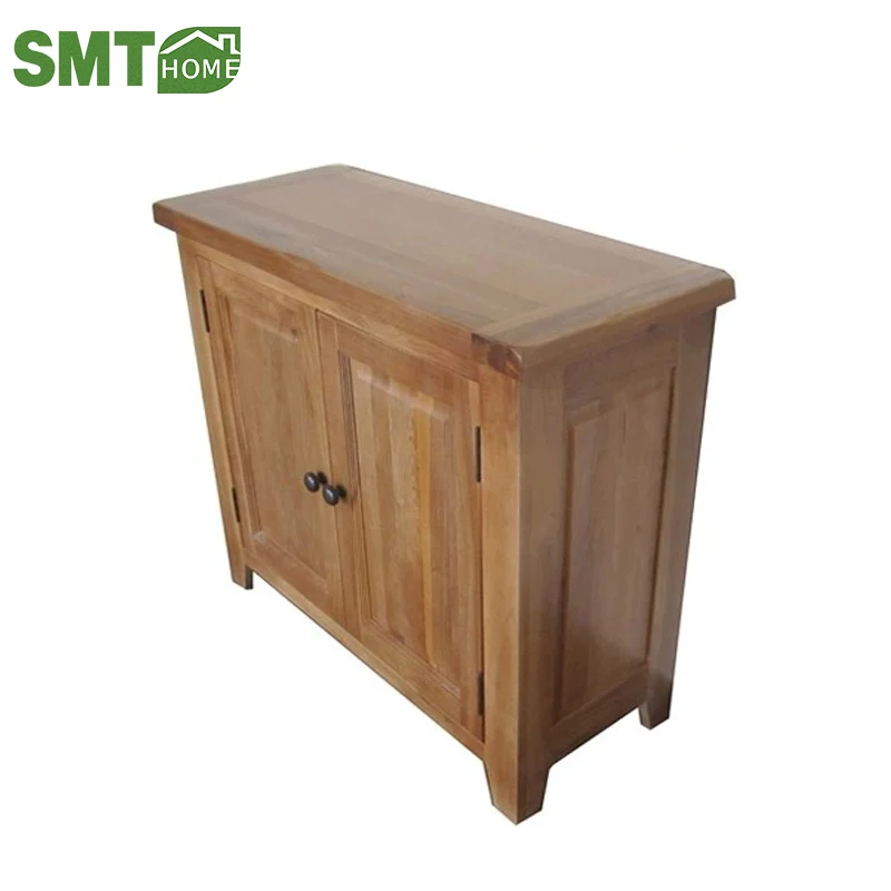 New Solid Oak Small Compact Buffet Sideboard Kitchen Cupboard