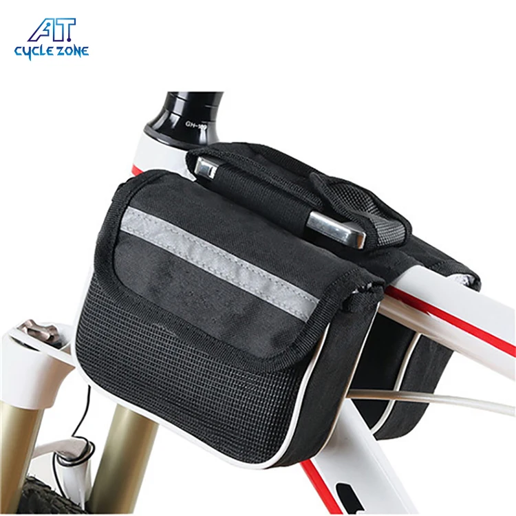 

Amazon hot selling Bike bag Waterproof Front Outdoor multi-function Travel mountain Frame Bicycle Bag other accessories, Black,red,blue