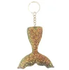 New creative reflective flash diamond mermaid tail sequin keychain