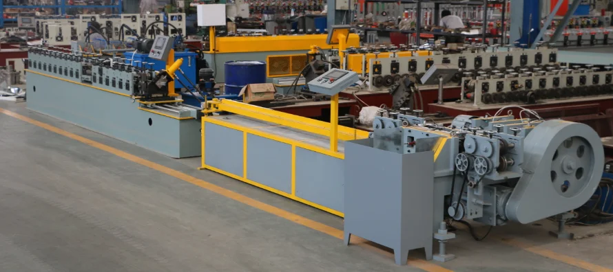 High speed omega and c channel profile furring roll forming machine