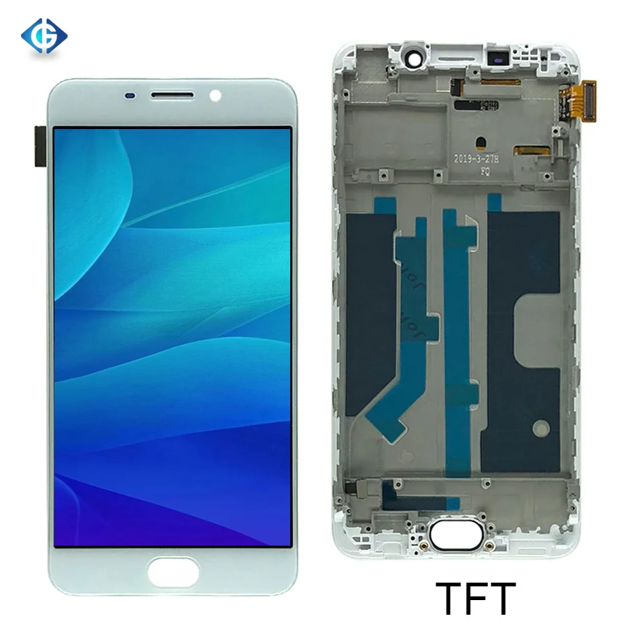 

for Oppo R9 LCD , Mobile Phone Replacement Display Digitizer Assembly for Oppo R9 Touch Screen white, Black for oppo r9 screen lcd