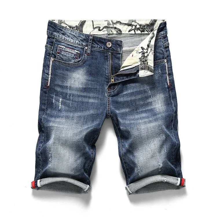 

Newest Selling Men Shorts Pants Skinny Casual Short Denim Men Jeans, Black;indigo or as requested