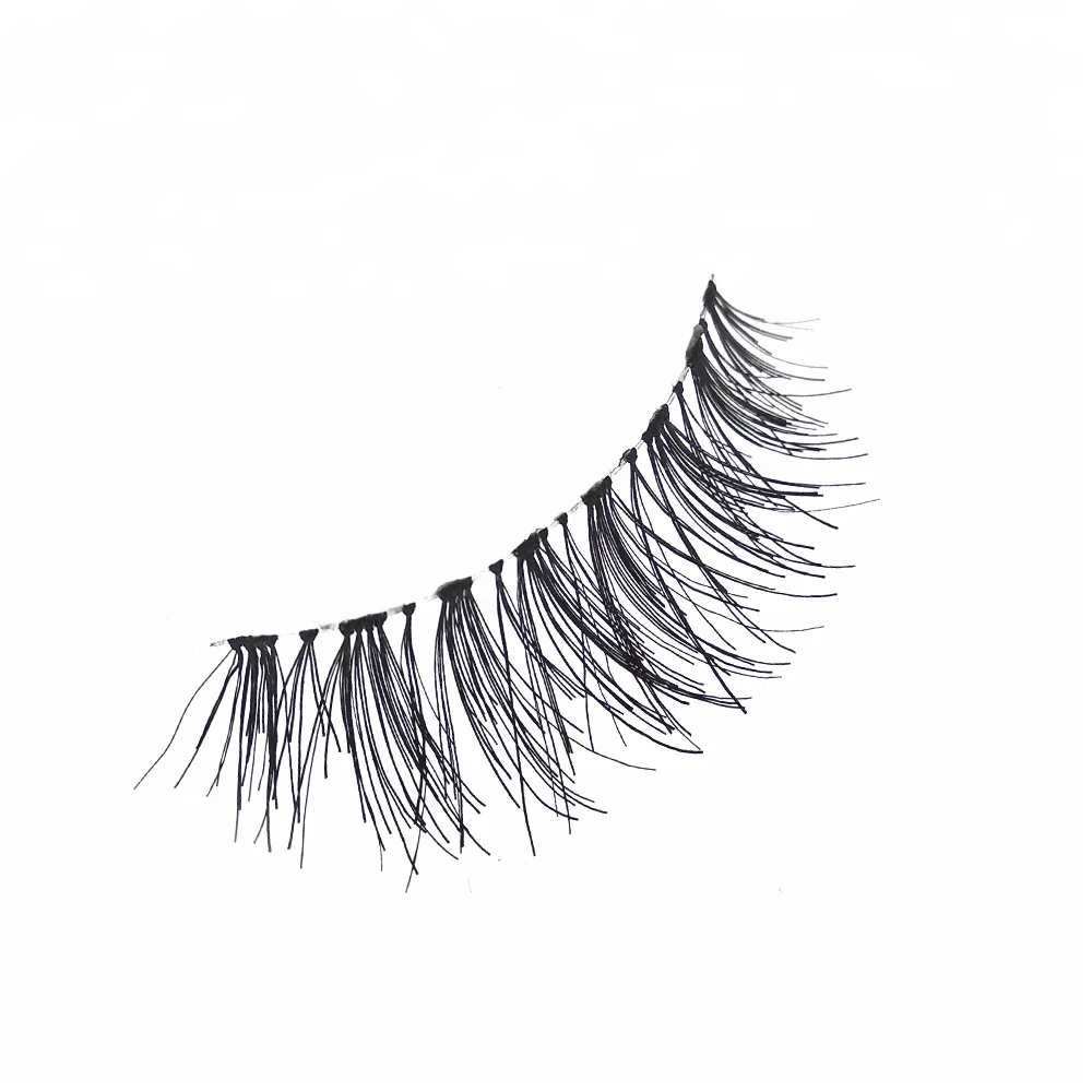 

IVLANI High quality natural look real 100% human hair made false eyelashes, Black