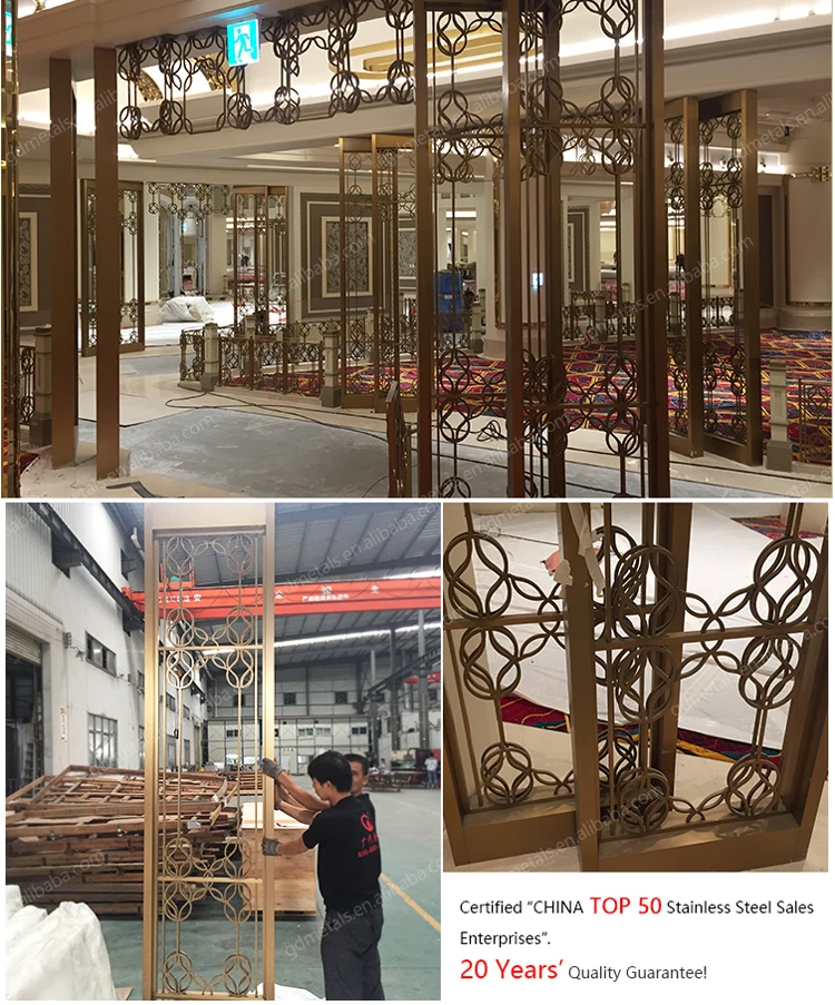 Elegant And Graceful Hall Stainless Steel Collapsible Dubai Room