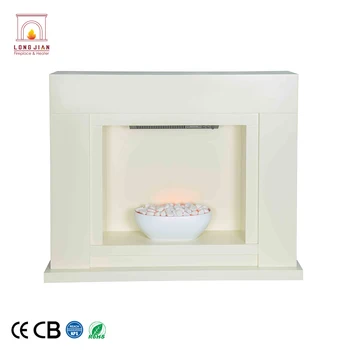 Modern 2019 New Design Antique White Electric Fireplaces With