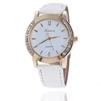 

Geneva Women Watch Leather Analog Quartz Classic Rhinestone Ladies Dress Wrist Watch LW018