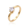 11112-Saudi new gold jewelry single stone finger ring models for girls