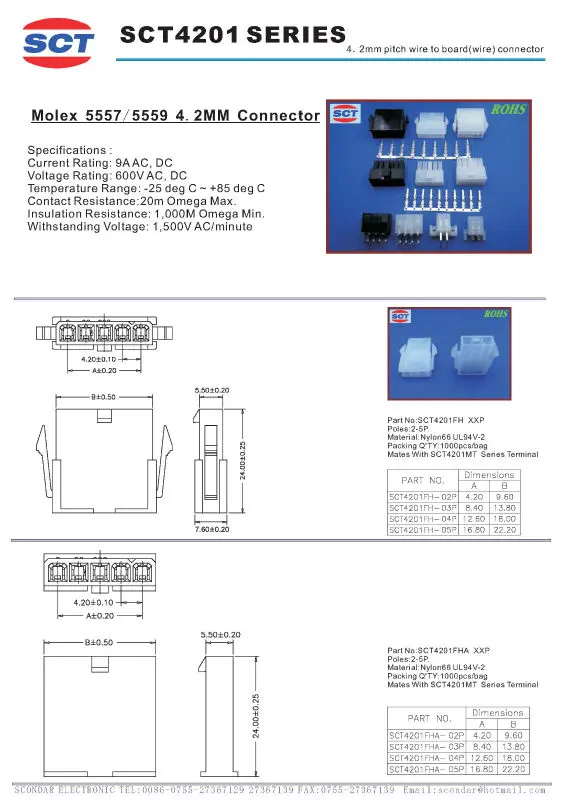 4-pin Molex Peripheral Power Connectors - Buy 4 Pin Molex Power,Molex 4