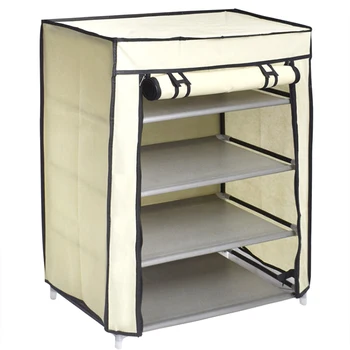 Newest Arrived 4 Layer Shelf Dustproof Foldable Storage Closet Small Corner Organizer Cabinet Assemble Shoe Rack With Cover Buy Rak Sepatu Organizer Rak Sepatu Cover Lipat Rak Rak Rak Sepatu Rak Sepatu