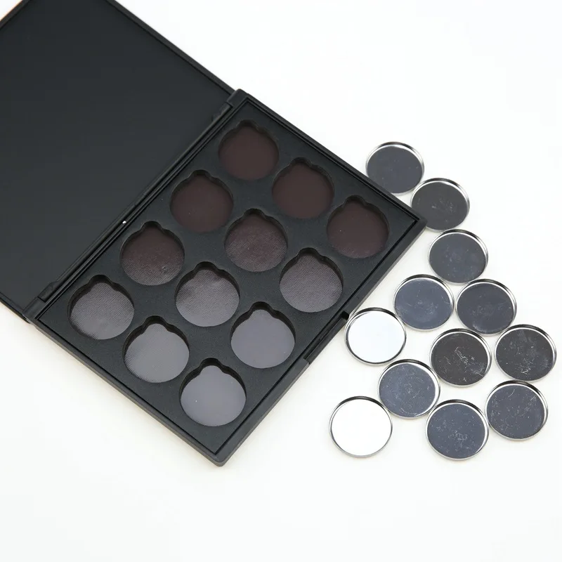Empty Eyeshadow Makeup Palette, 12 Colors Waterproof Empty Makeup Palette,  DIY Eye Shadow Palette Magnetic Makeup Palette