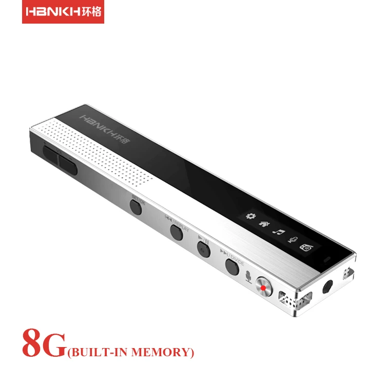 

new 8gb drop reduction in stock with repeat playback digital voice recorder, Silver/gold