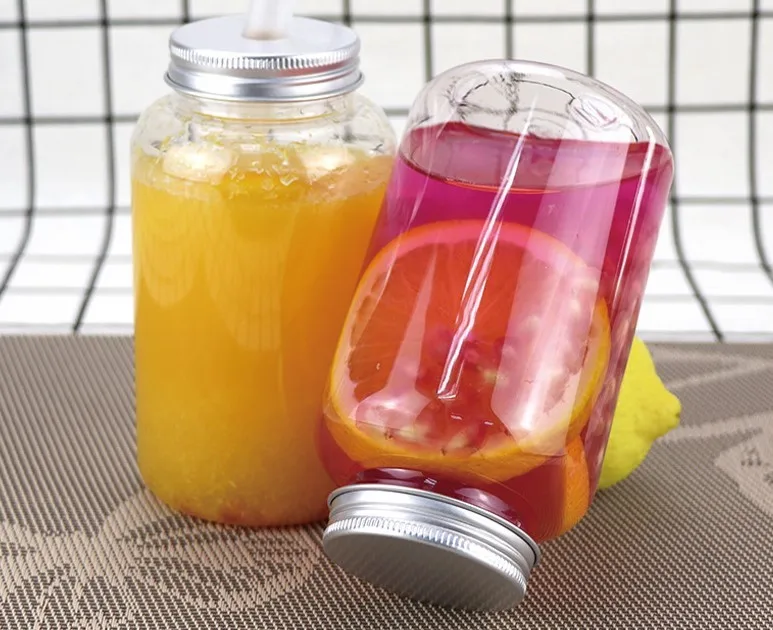 Bpa Free Round 500ml 16 Oz Pet Cold Pressed Plastic Juice Bottle For