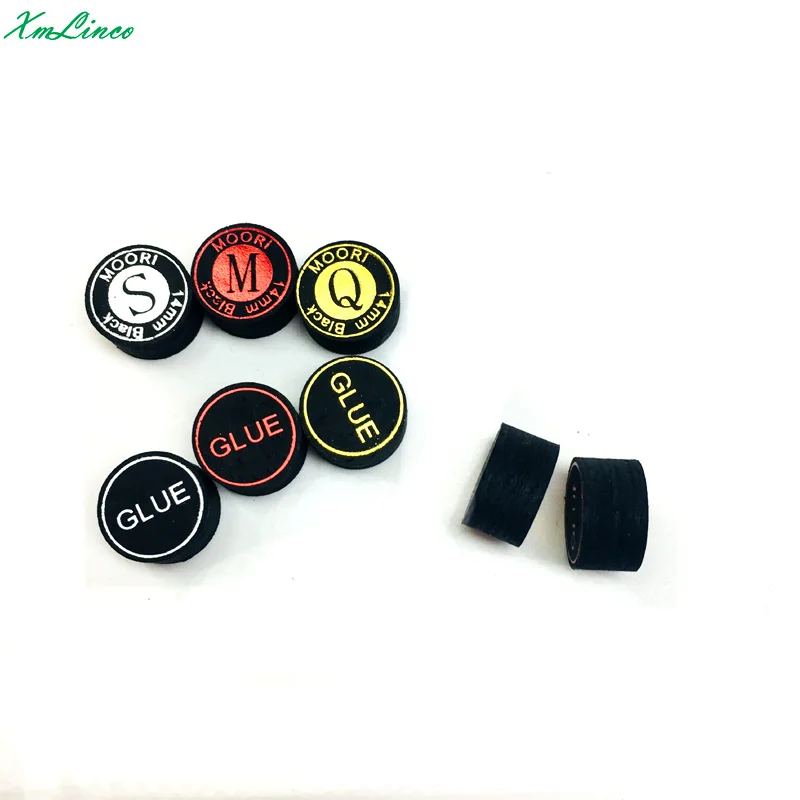 Custom 14mm Black Moori S/m/q Original Quality Billiard Pool Cue Tips