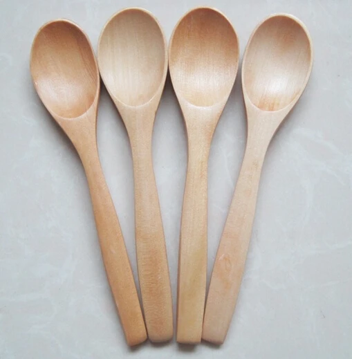 

Ready to ship Natural wood crafts fine healthy mini wooden honey spoon