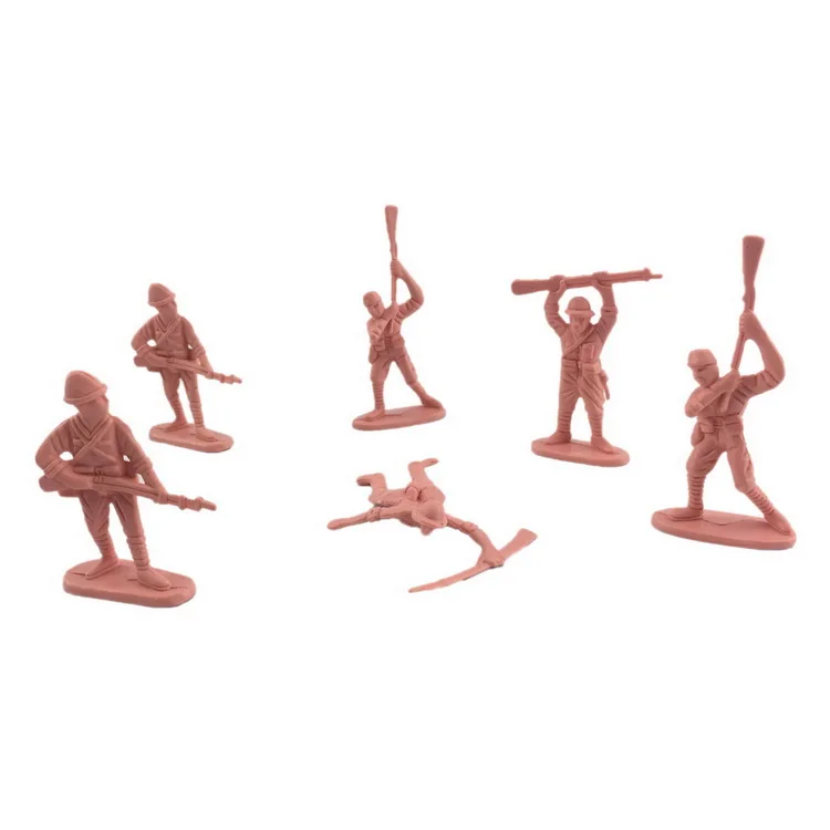 Lot De 5 Soldats En Plastique 5,5 Cm - Époque Seconde Guerre Mondiale
