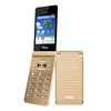 2G dual sim mobile phone flip feature handphone with low price OEM supported