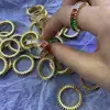 CM-Xinyee Wholesale Fashion Jewelry Latest Gold Ring Stones Ring Multi-Colored Rainbow Ring