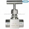 DHNV-1 SS316/304 female 1/8-2'' high pressure 0-6000PSI panel mount stainless steel Needle valve for liquid gas