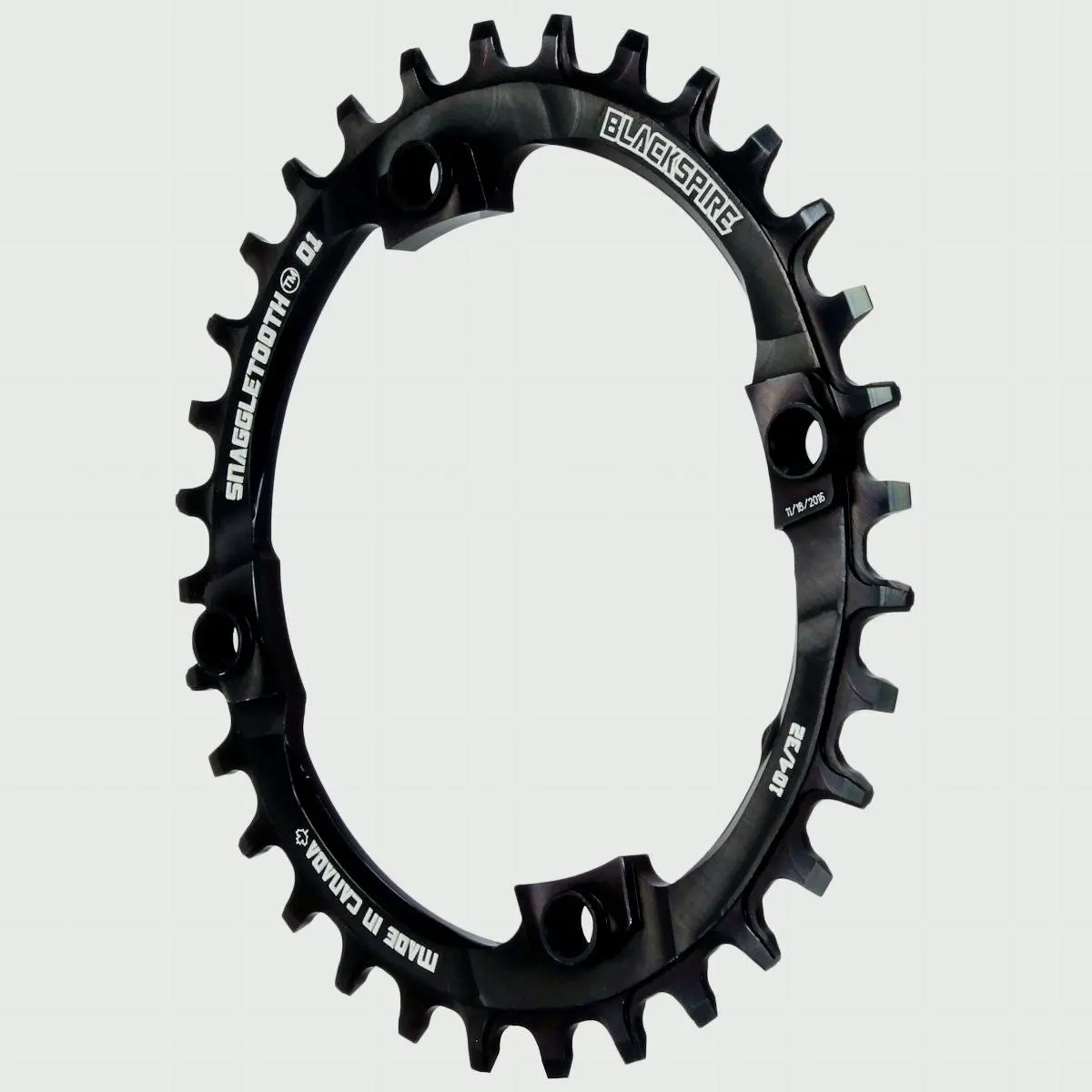 Blackspire Snaggletooth 104BCD Oval chainring 32T - black