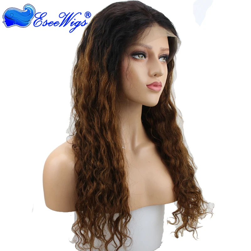 

Wholesale natural wave omber wig #1bT30 virgin peruvian human hair top quality full lace wig