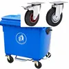 Good quality 1L Green standard waste trash bin casters