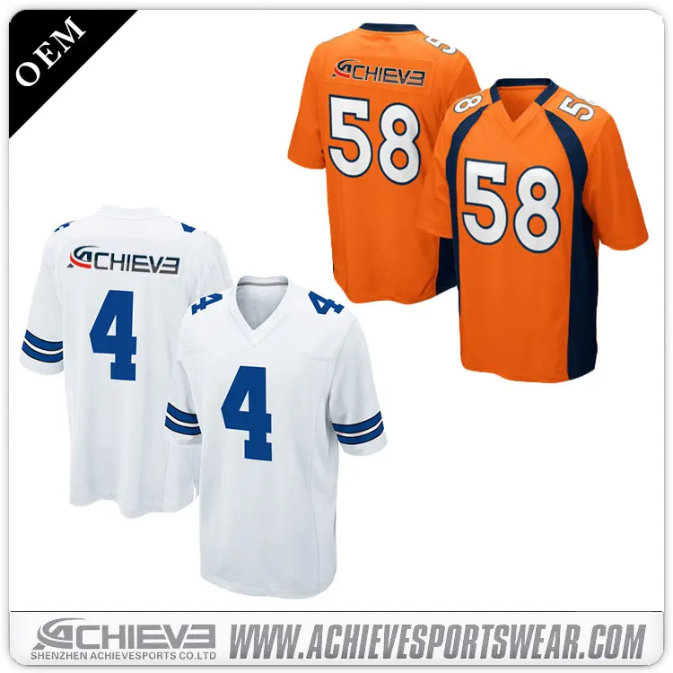 Customize Blank Football Jersey Mesh American Football Jerseys