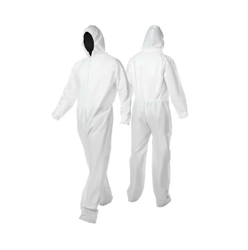 
Unisex Disposable Microporous Coverall Waterproof White Painters Coveralls  (62126186518)