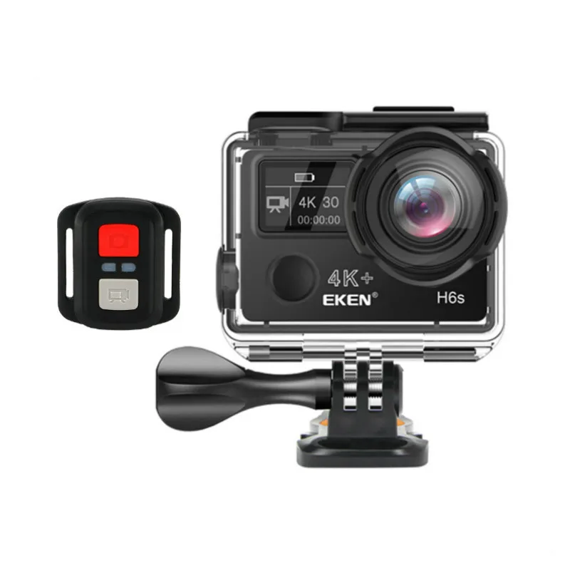 

Orignal EKEN H6S Action Camera HD 4K WiFi EIS Ambarella A12 Chipset Waterproof 1080P Pro Sport Camera, Silver,black